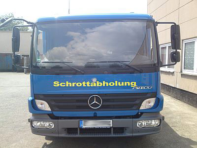 Schrottabholung Metzler Essen - LKW Mercedes Schrottabholung Metzler Essen - LKW Mercedes